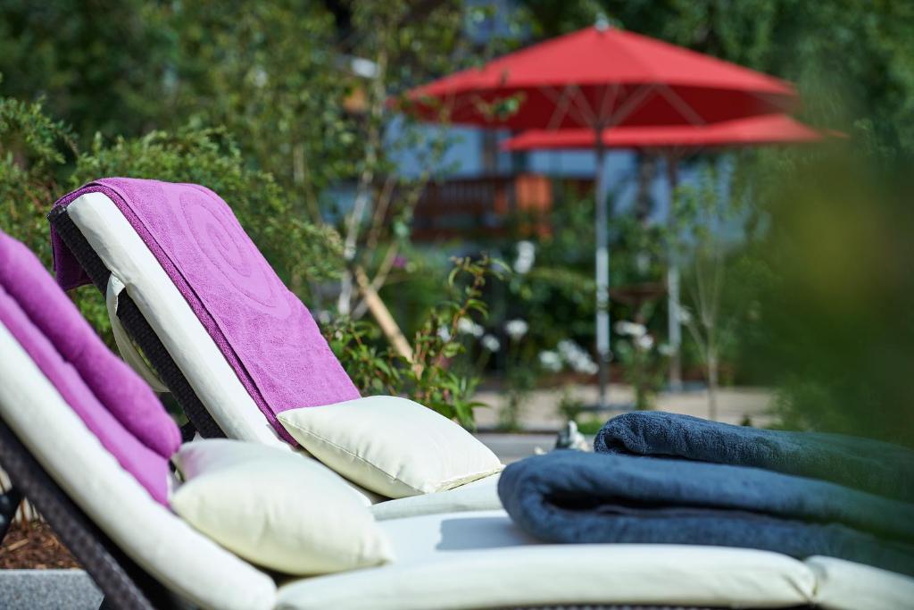 Сад в Hotel Appartement Roggal