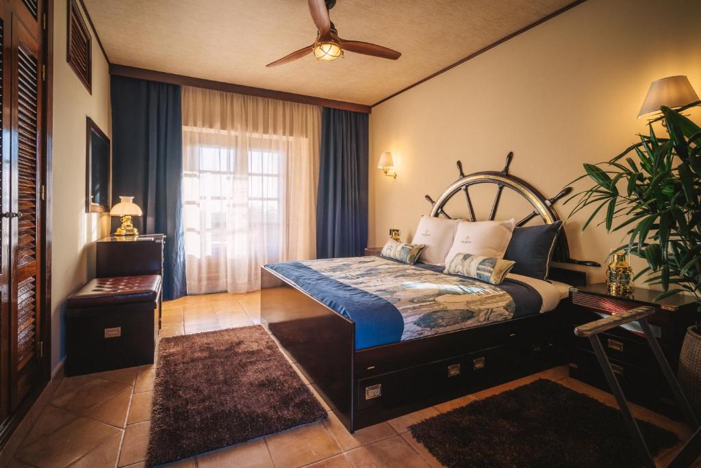A bed or beds in a room at Finca La Rosa de Los Vientos