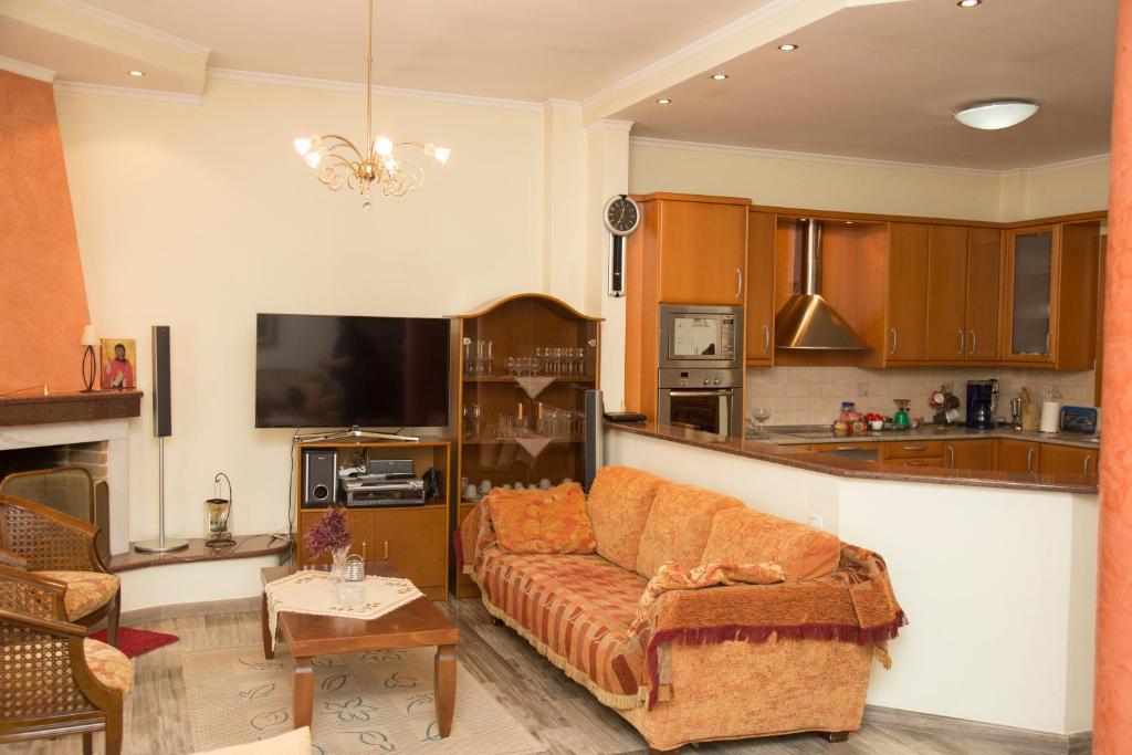 Kuchyň nebo kuchyňský kout v ubytování Veta's spacious central apartment