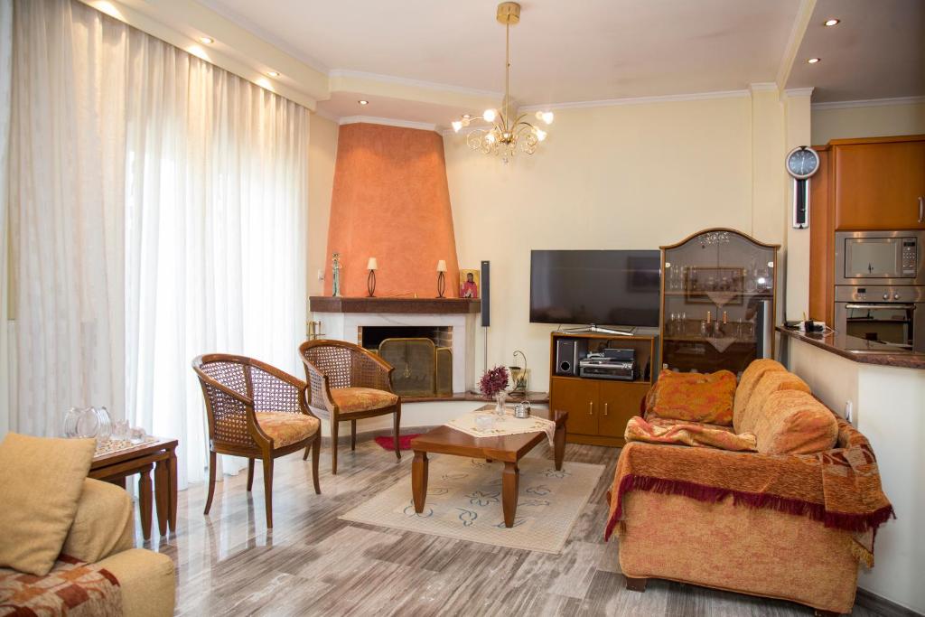 Kuchyň nebo kuchyňský kout v ubytování Veta's spacious central apartment