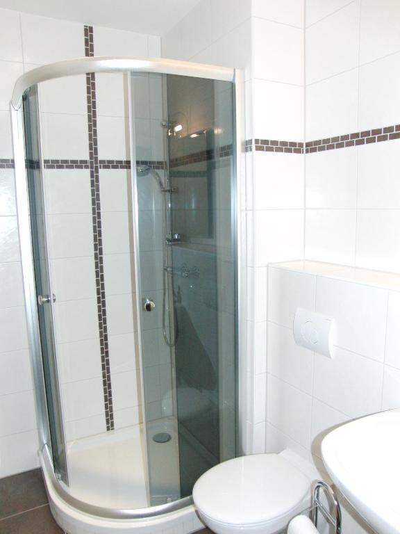 Koupelna v ubytování Hotel Garni Am Kirchplatz