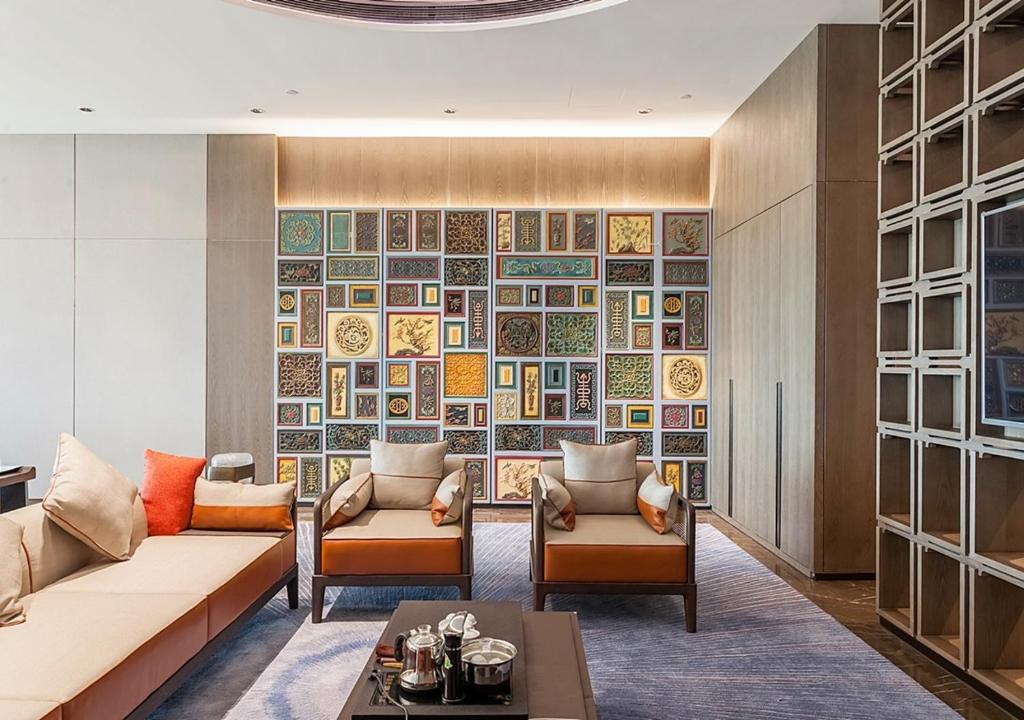 Posezení v ubytování Tianyuan Grand Hotel Xiamen
