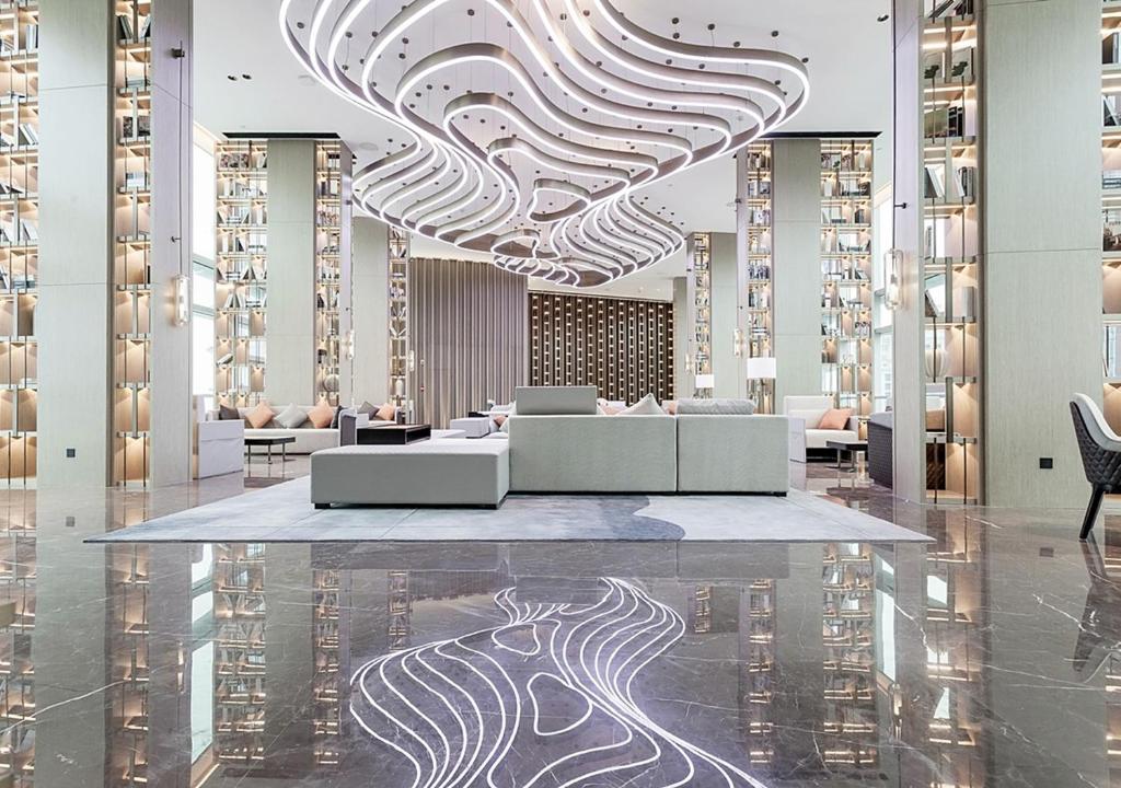 Posezení v ubytování Tianyuan Grand Hotel Xiamen