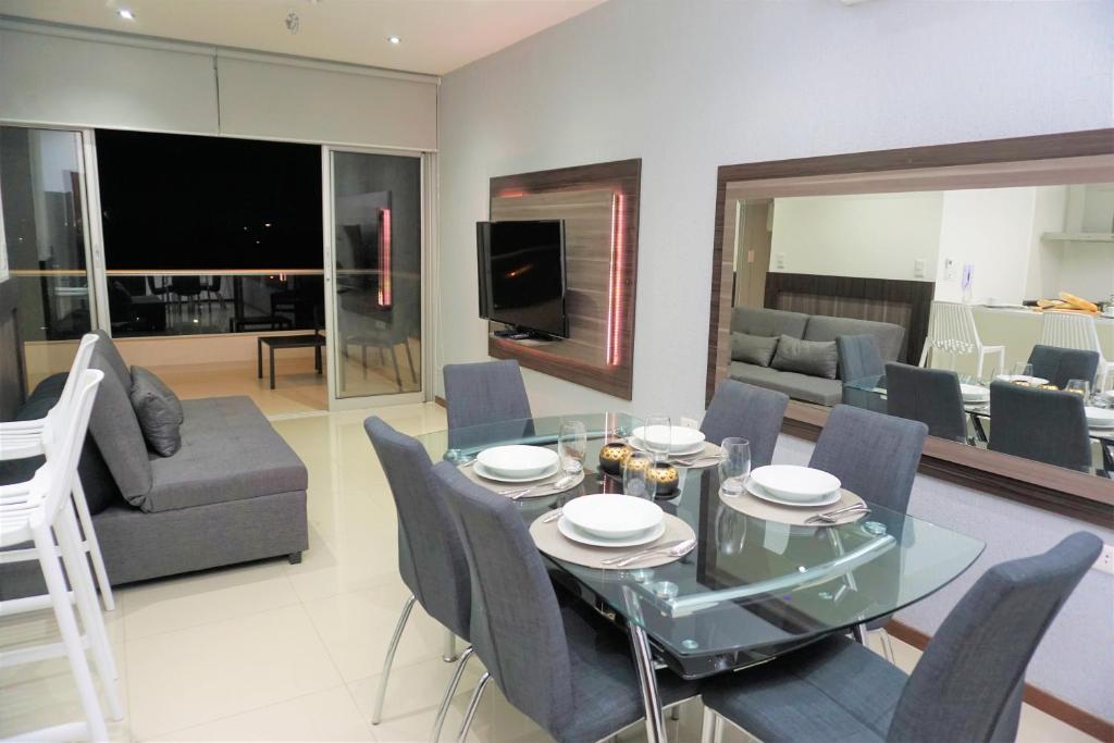 Posezení v ubytování Asuncion Gracia Suites