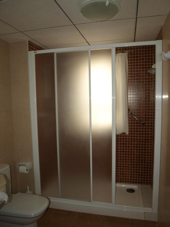 Koupelna v ubytování Apartaments Geminis