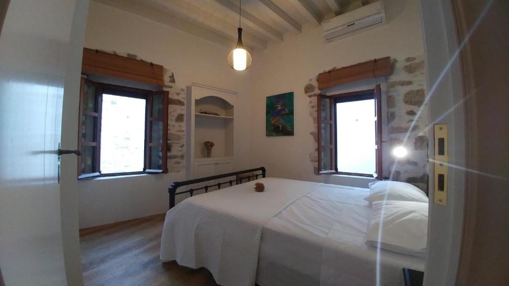 Postel nebo postele na pokoji v ubytování Amaranti House n Art