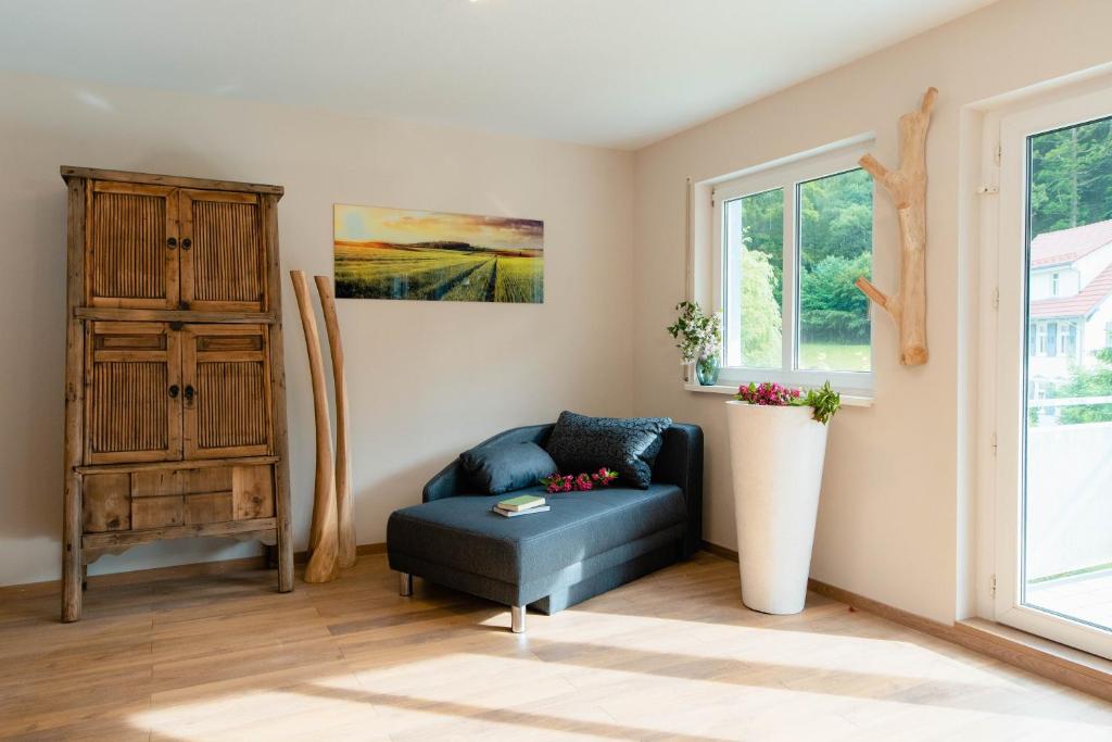 Posezení v ubytování Apartment Schwarz Waldperle