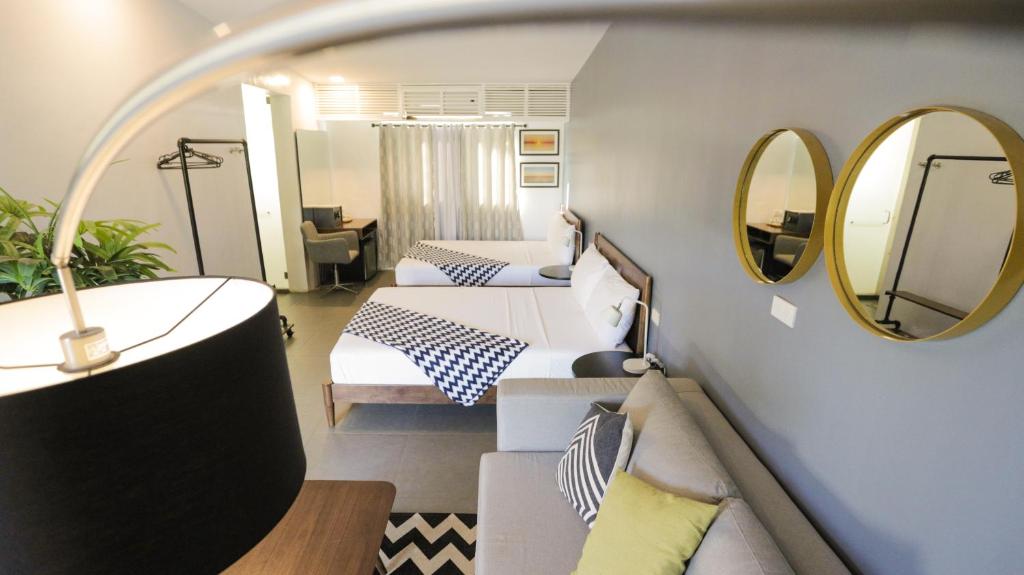 Posezení v ubytování Treetop Suites