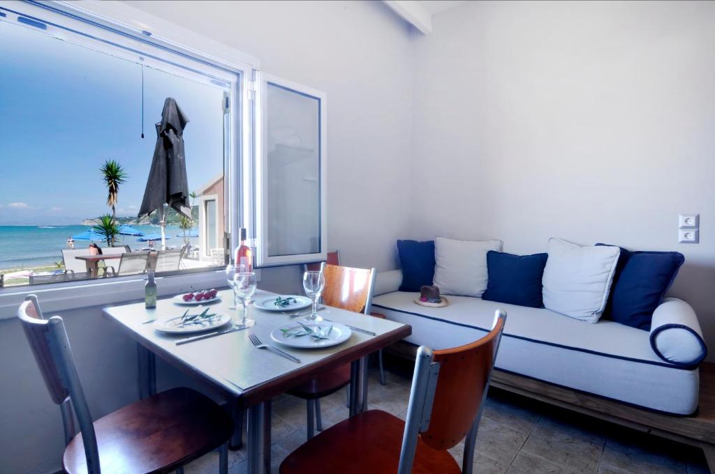 Posezení v ubytování Electra Apartments