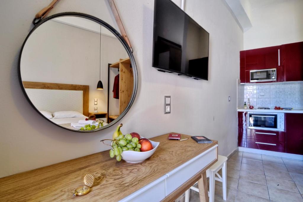 Kuchyň nebo kuchyňský kout v ubytování Electra Apartments
