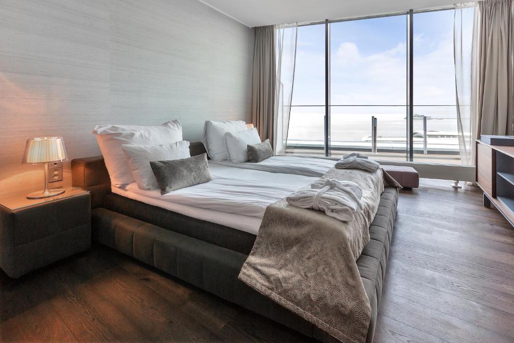 Clarion Hotel Trondheim客房内的一张或多张床位