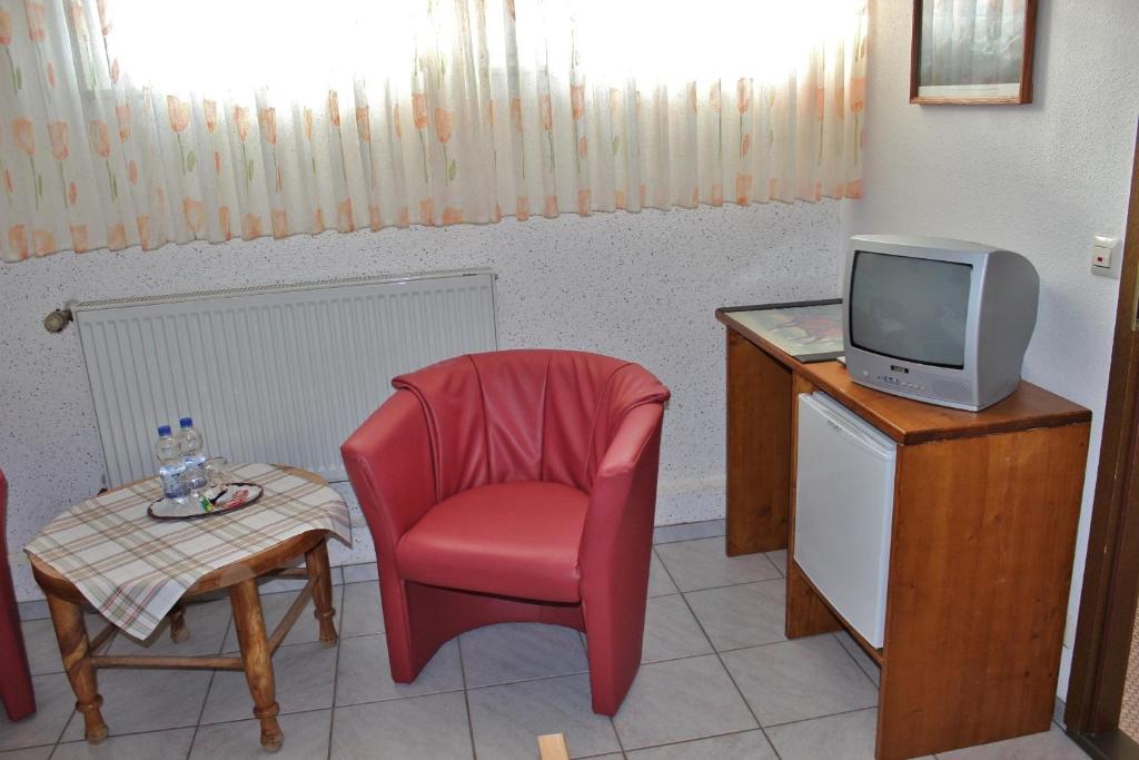 TV a/nebo společenská místnost v ubytování Pfaelzer Stuben