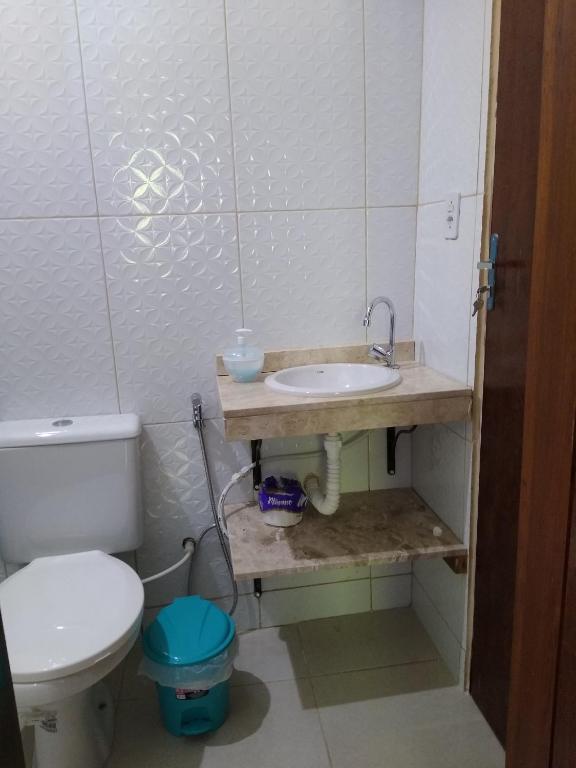 Koupelna v ubytování Hospedaria Casa de Adriana