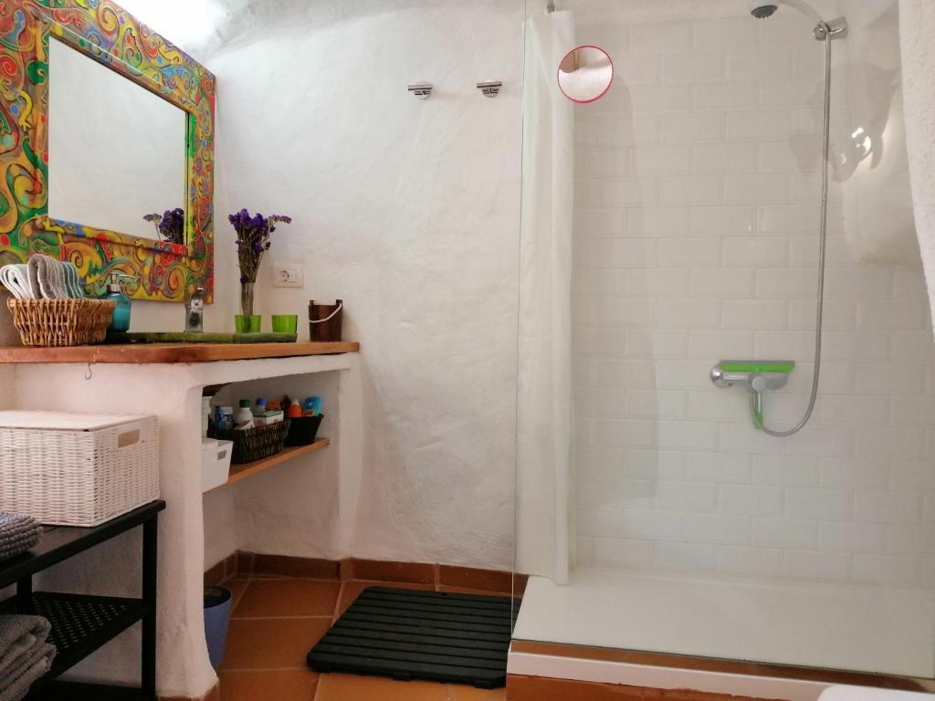 Koupelna v ubytování Vivelorural casa La Cuevita, Santa Brígida
