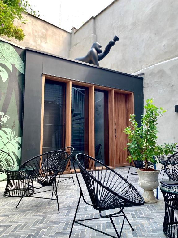 Patio nebo venkovní prostory v ubytování Maison Margo