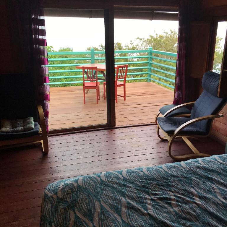 Balkón nebo terasa v ubytování Finca Pura Vida Blockhaus