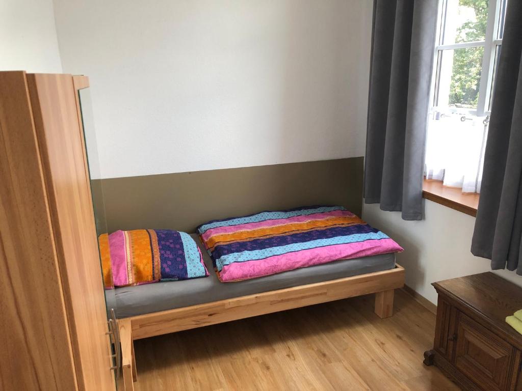 Postel nebo postele na pokoji v ubytování Hof Jüttmann