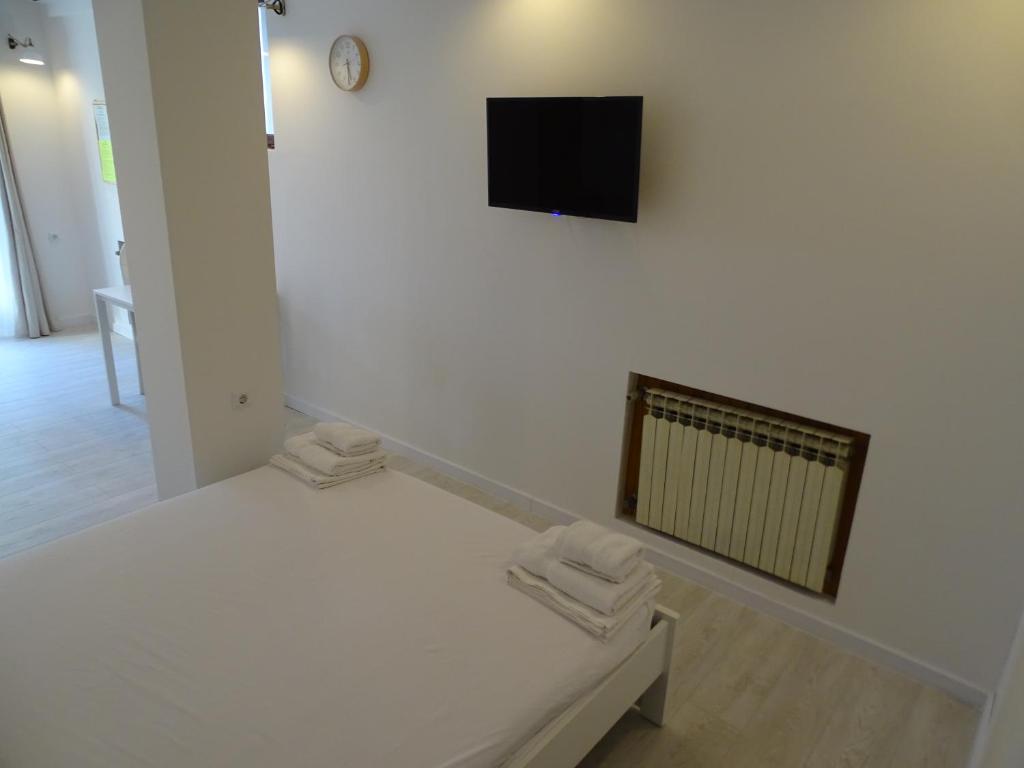 Posteľ alebo postele v izbe v ubytovaní Job studio apartments
