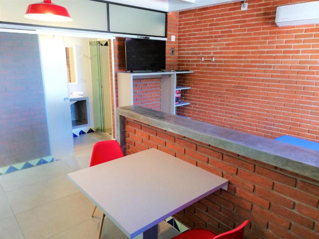 TV a/nebo společenská místnost v ubytování Terraza del Alférez