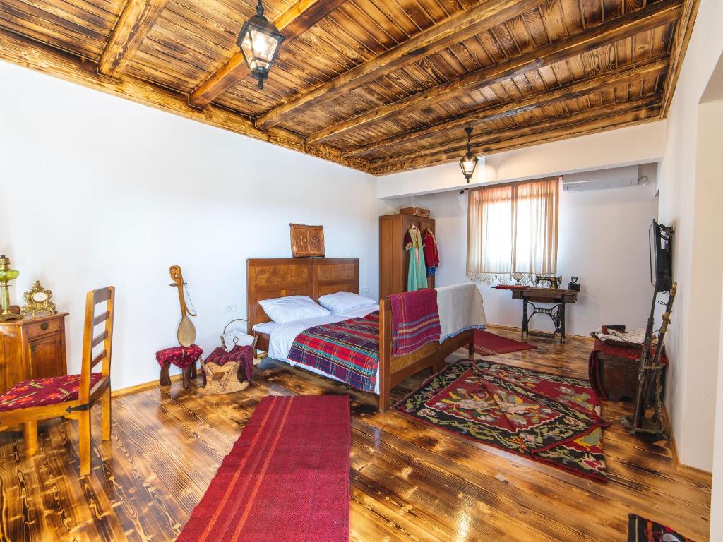 Rustic bedroom with vintage details