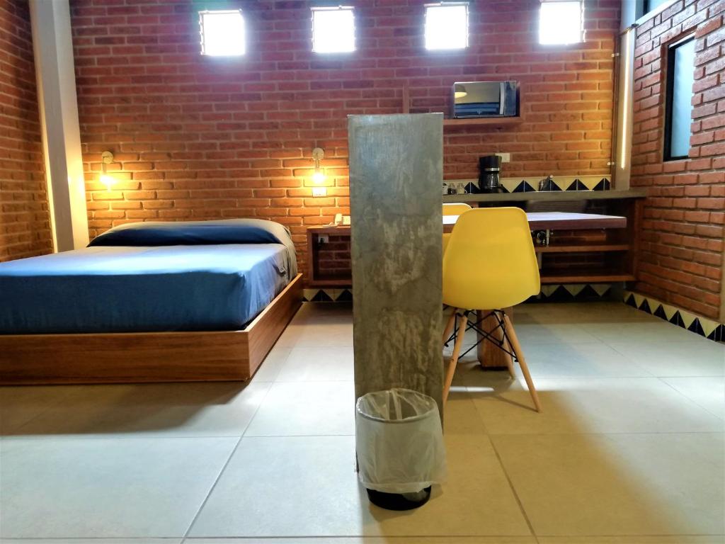Postel nebo postele na pokoji v ubytování Terraza del Alférez