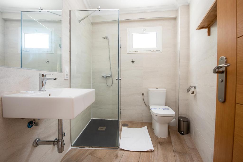 Koupelna v ubytování Hostal La Muralla