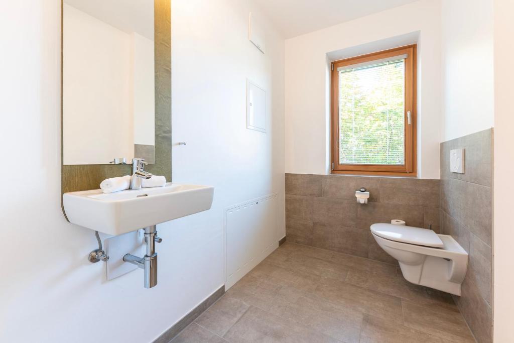 Kúpeľňa v ubytovaní Kuglerhof Appartements