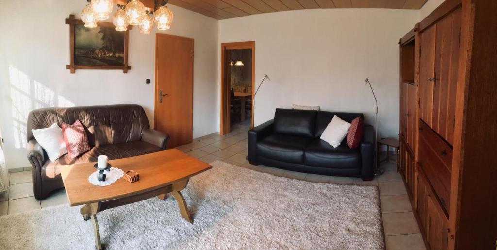 Posezení v ubytování Ferienwohnung zum Nationalpark