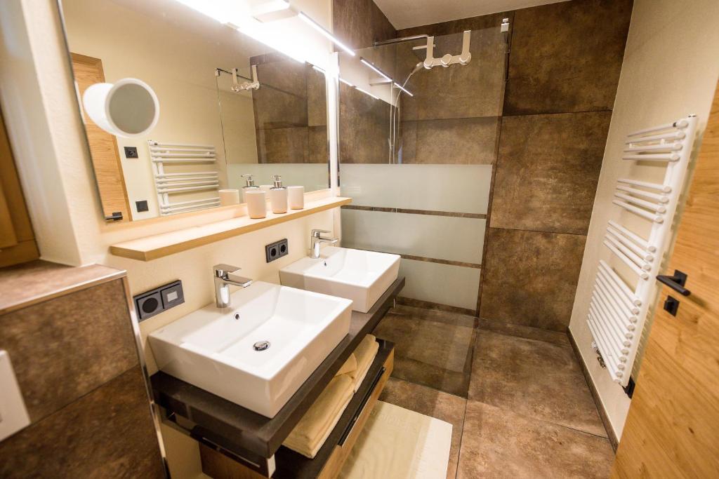 Koupelna v ubytování Leni´s Appartements