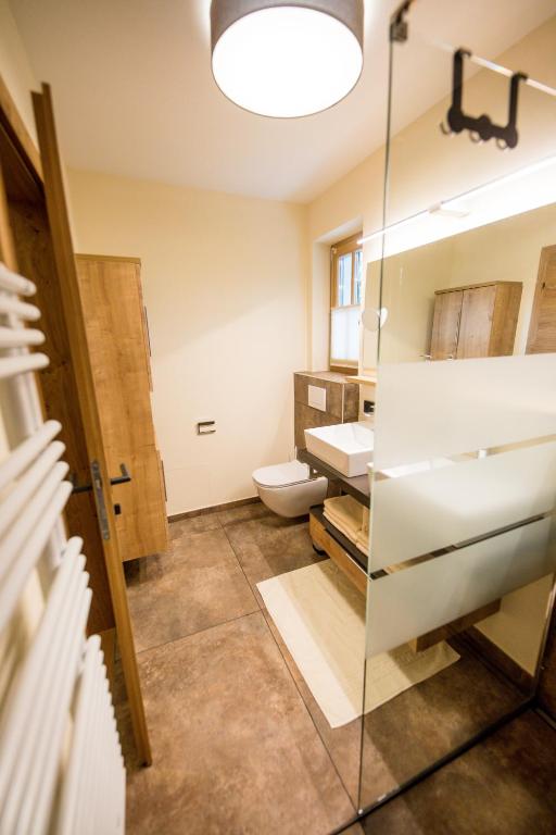 Koupelna v ubytování Leni´s Appartements