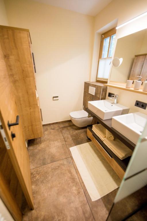 Koupelna v ubytování Leni´s Appartements