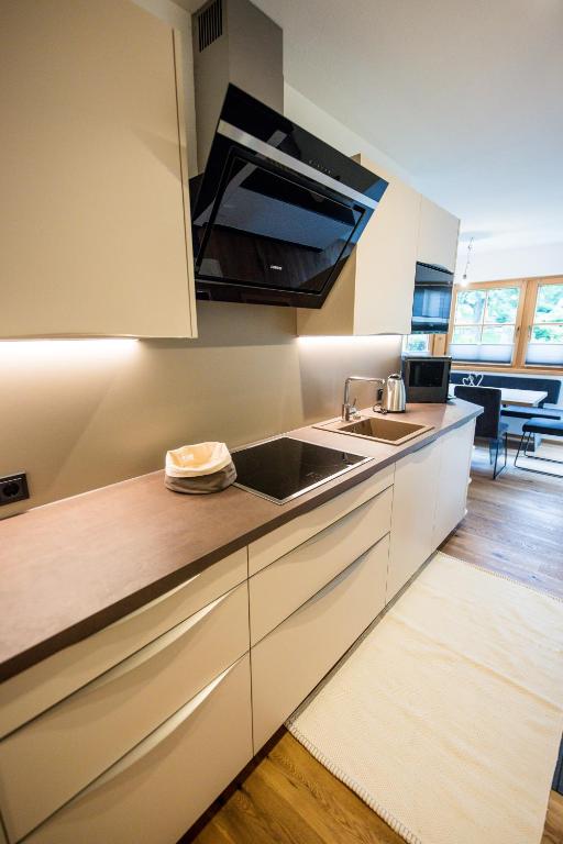 Kuchyň nebo kuchyňský kout v ubytování Leni´s Appartements