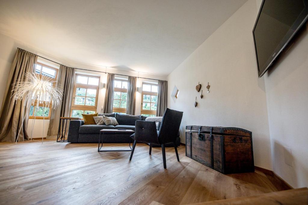 TV a/nebo společenská místnost v ubytování Leni´s Appartements