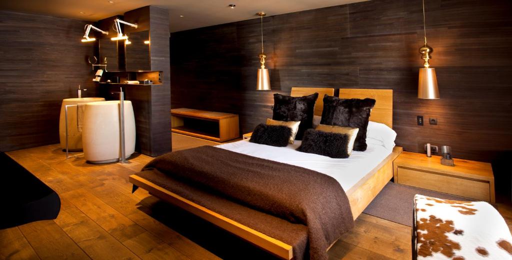 Postel nebo postele na pokoji v ubytování Grau Roig Andorra Boutique Hotel & Spa