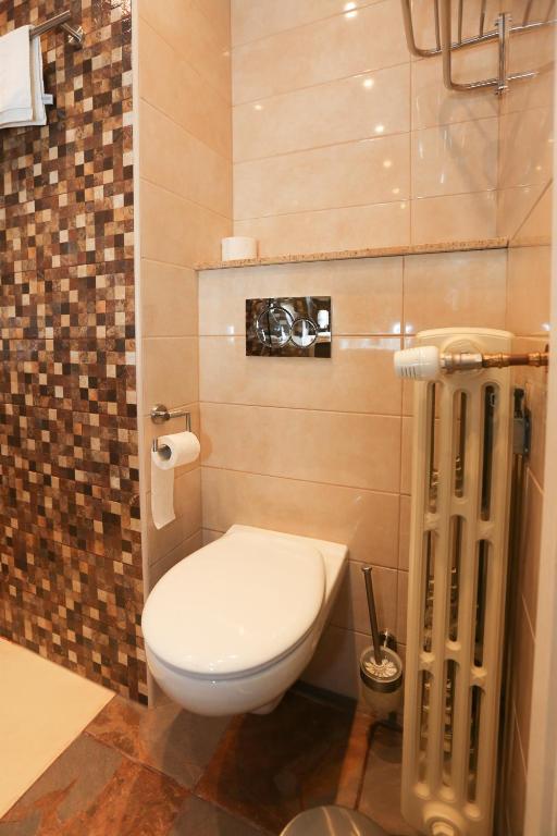 Koupelna v ubytování Hotel De Zeebries Budget
