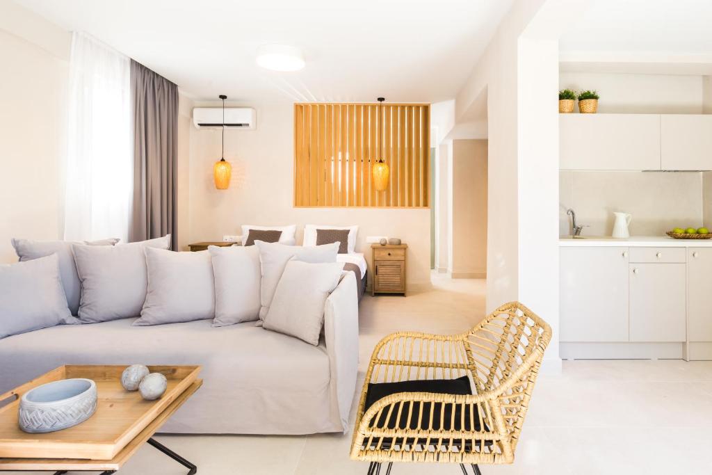 Posezení v ubytování Calmare suites