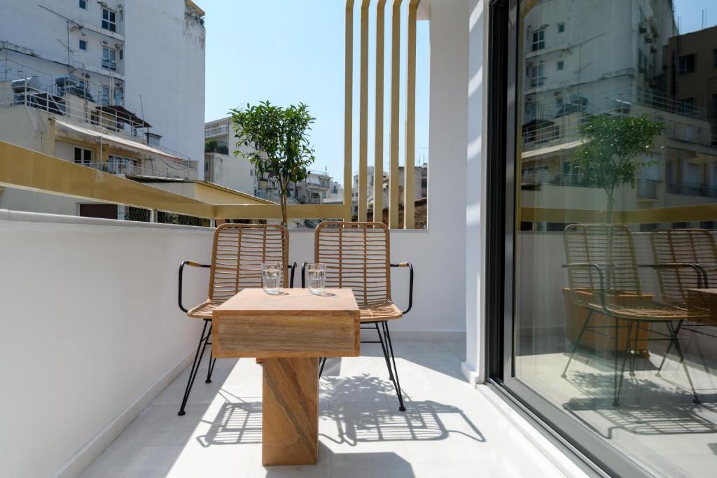 Balkón nebo terasa v ubytování Fos DownTown Suites