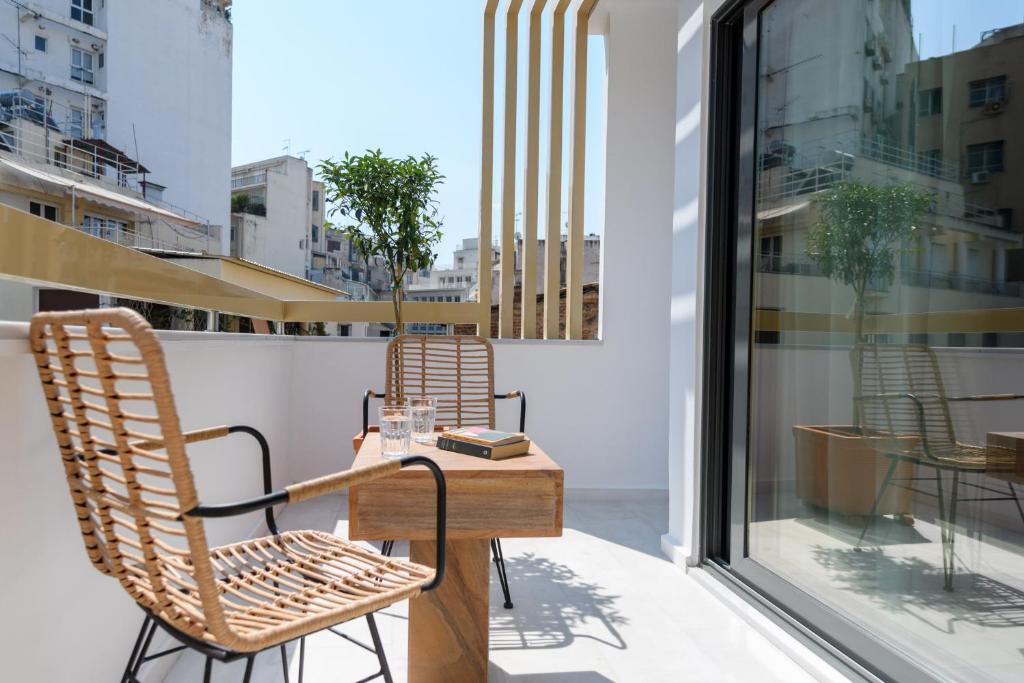 Balkón nebo terasa v ubytování Fos DownTown Suites