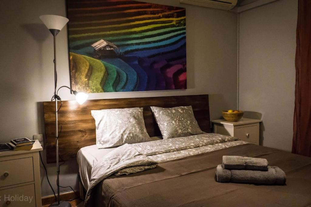 Łóżko lub łóżka w pokoju w obiekcie Timax Home Costa del Sol