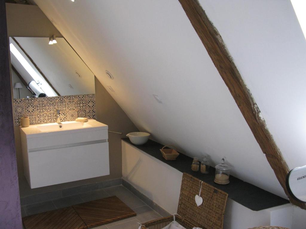 Koupelna v ubytování La chambre du Grand Val