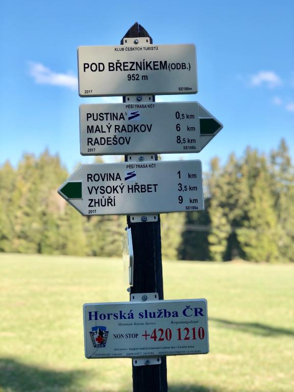 Certifikát, hodnocení, plakát nebo jiný dokument vystavený v ubytování Chata Rovina