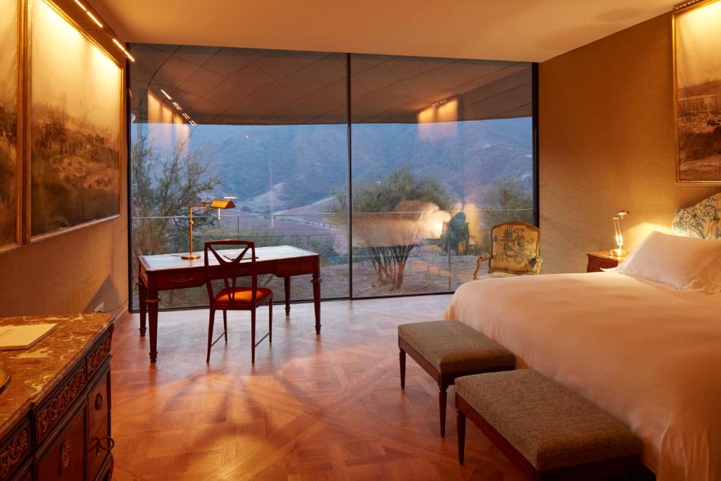 Uma cama ou camas num quarto em Vik Chile