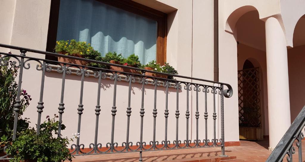 Balkón nebo terasa v ubytování Le pavoncelle blu
