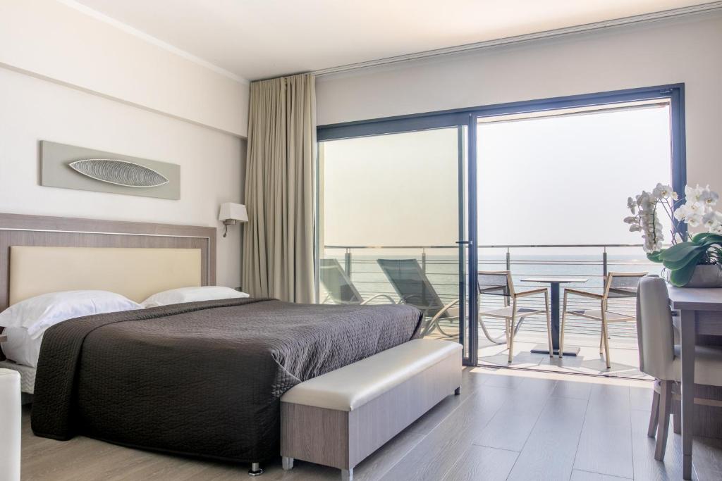 Кровать или кровати в номере Villa Azur