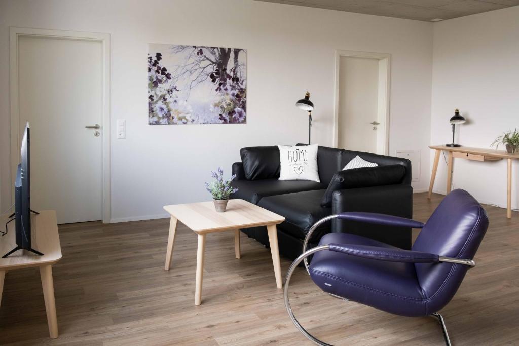 Posezení v ubytování Atrium Apartments