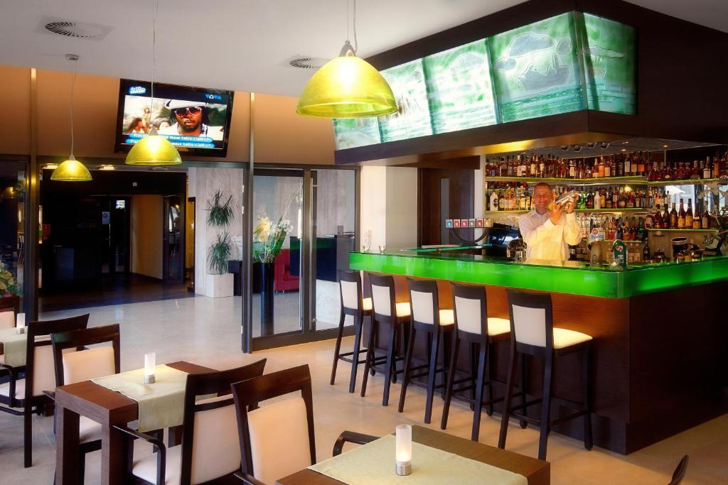 Lounge nebo bar v ubytování Hotton Hotel