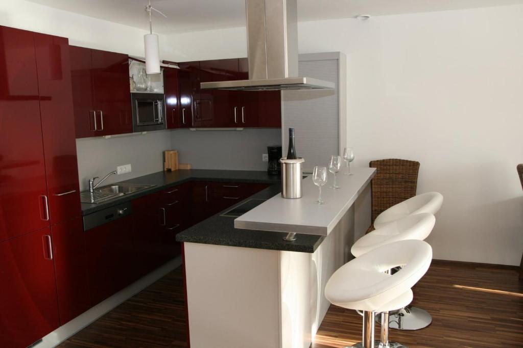 Kuchyň nebo kuchyňský kout v ubytování Appartement Crystal by Schladmingurlaub