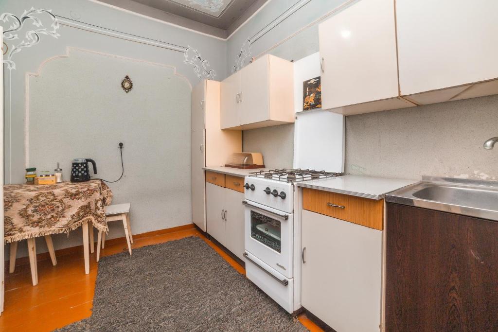 Kuchyň nebo kuchyňský kout v ubytování Nukri Guest House