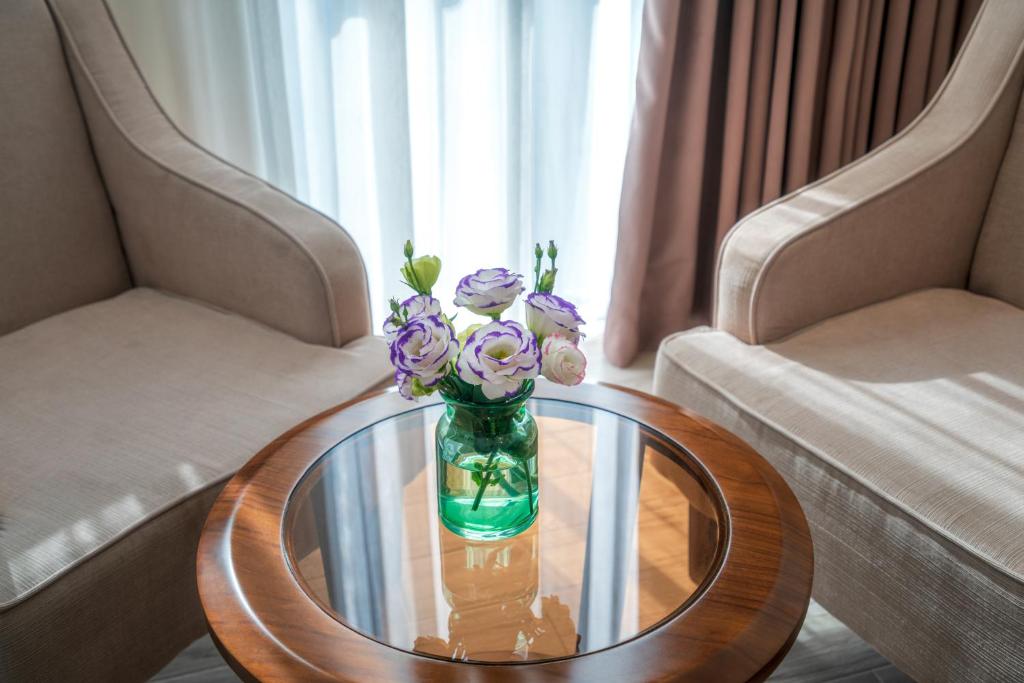 Posezení v ubytování Greenery Hotel
