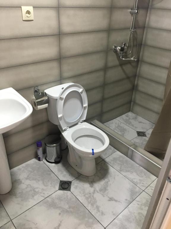 Koupelna v ubytování Mtskheta Wellpoint Arsukidze 48